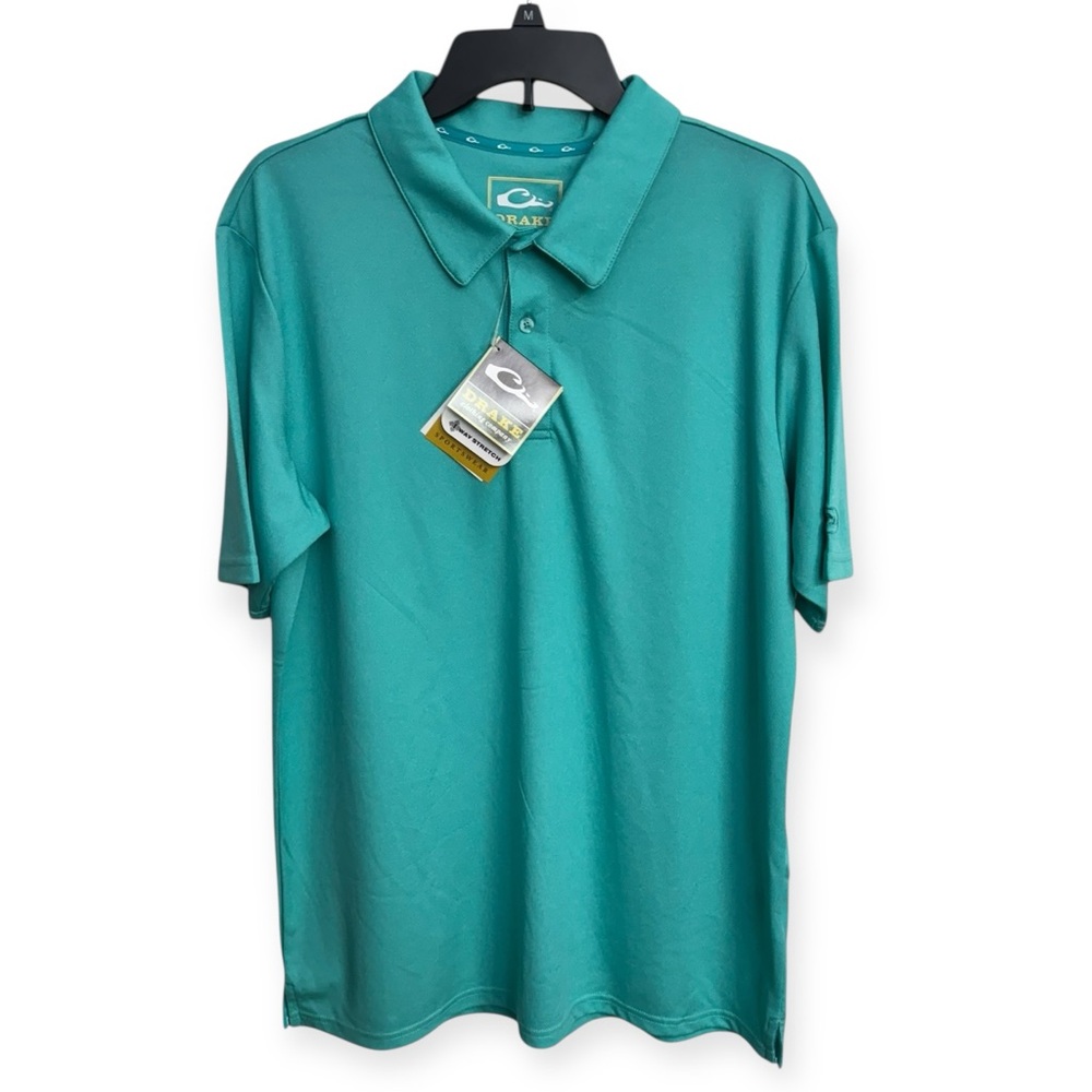 Drake Men’s‎ Turquoise Polo Shirt Size M